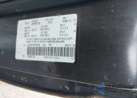 1991 Jeep Grand Wagoneer z USA, uszkodzony, nr VIN 1J4GS5874MP801836